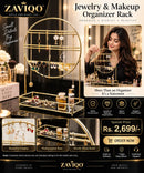 ZAVIQO Jewelry & Makeup Organizer Rack ✨