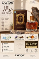 ZAVIQO Oud Al Layl – 100ML Long-Lasting Unisex Perfume ✨🖤