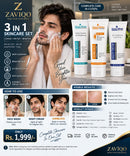 ZAVIQO 3-in-1 Complete Skincare Set – Face Wash, Night Cream & Sunblock ✨