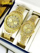ZAVIQO Luxury Couple Watch Set – 2 Pcs ✨