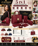 ZAVIQO 5-in-1 Luxury Handbag Set ✨