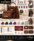 ZAVIQO 3-in-1 Premium Handbag Set 👜✨